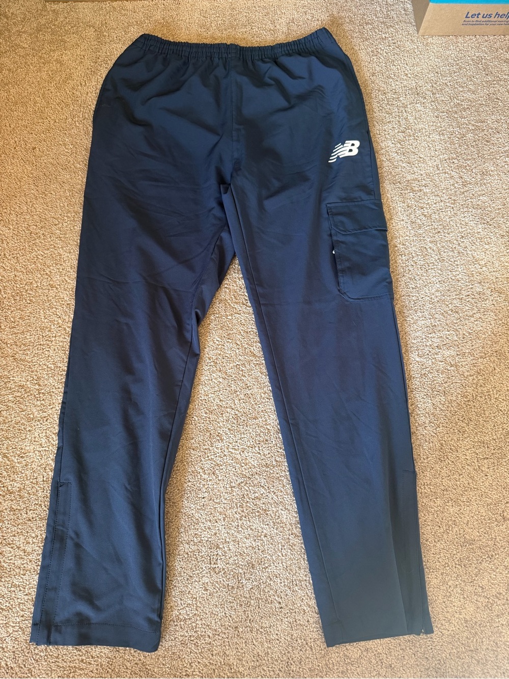 Men's New Balance Navy Blue Elastic Waist Track Pants Size Extra Large